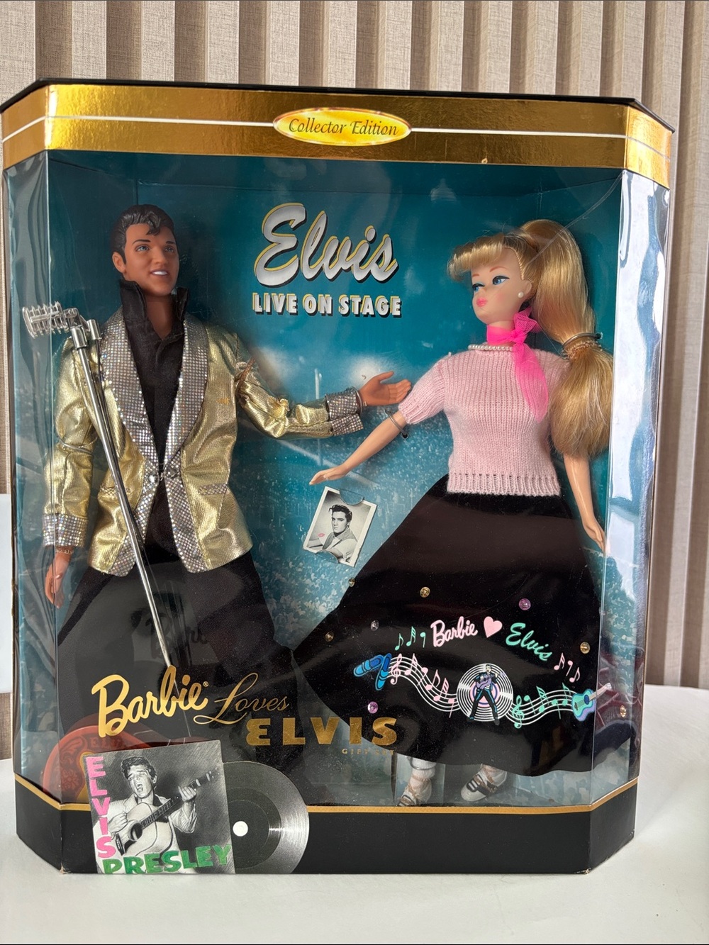 Barbie Collector Set with Pink, Black & Gold Stage Outfits